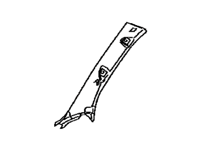 Toyota 62212-04060-E1 Garnish, Front Pillar, Driver Side