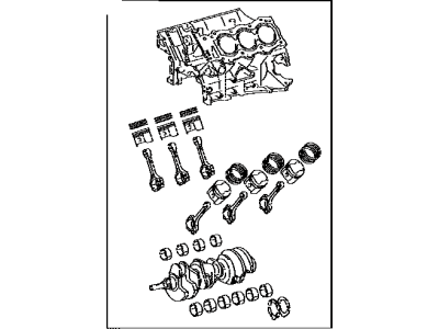 Toyota 11400-0P100 Short Block