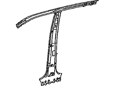 Toyota 61307-04020 Pillar Sub-Assy,  Center Body,  Inner RH