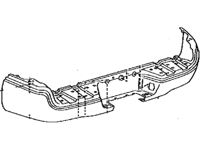 Toyota 52151-04060 Bar,  Rear Bumper