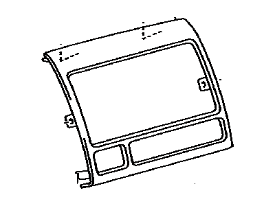 Toyota 55421-04020 Panel,  Instrument Cluster Finish,  Upper