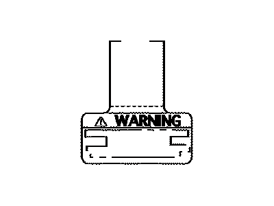 Toyota 74599-04020 Label,  Driver & Passenger Air Bag Caution