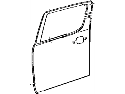 Toyota 67113-04030 Panel, Rear Door, Outer Passenger Side