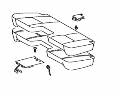 Toyota 71002-04090-B0 Cushion Assy,  NO.1 Seat