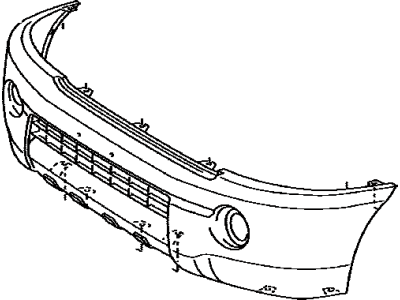 Toyota 52119-04904 Cover,  Front Bumper