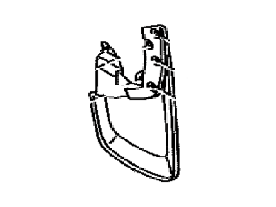 Toyota 76625-04180 Mudguard,  Quarter Panel,  Rear RH