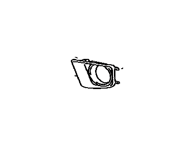 Toyota 52127-YY010 Cover,  Fog Lamp,  RH