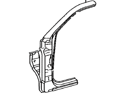 Toyota 61132-04070 Pillar,  Front Body,  Upper Outer LH