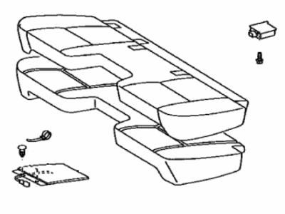 Toyota 71002-04090-B0 Cushion Assy,  NO.1 Seat