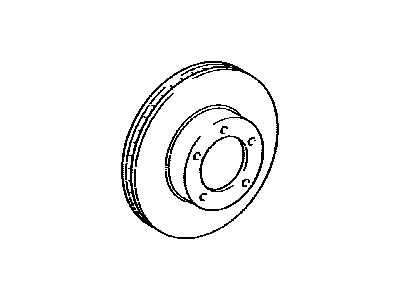 Toyota 43512-04050 Disc,  Front