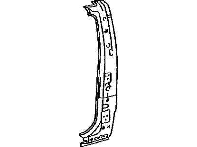 Toyota 61502-04906 Pillar,  Quarter Lock,  LH