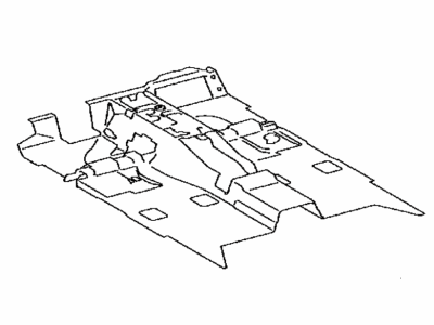 Toyota 58511-04010 Mat,  Floor,  Front