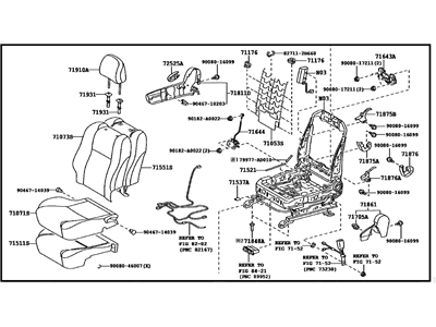 Toyota 71100-04A20-B1 Seat Assy,  Front RH
