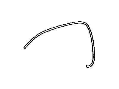Toyota 53853-35100 Pad,  Front Wheel Opening Extension,  NO.1