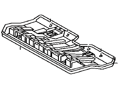 Toyota 71015-04080 Frame Sub-Assembly, Rear Seat Cushion, Passenger Side