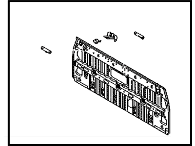 Toyota 64101-04182 Panel Sub-Assembly, Back