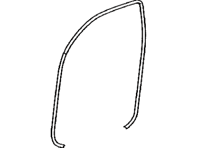 Toyota 62312-04050 Weatherstrip,  Front Door Opening Trim,  LH