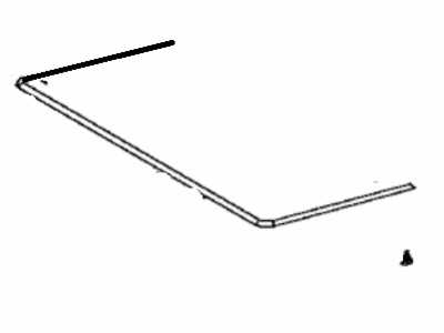 Toyota 64922-04010 Weatherstrip,  Tonneau Cover,  Front