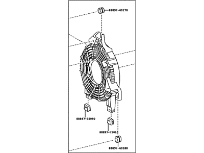 Toyota 88454-35080 Shroud,  Fan