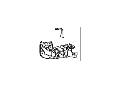 Toyota 52154-04020 Stay,  Rear Bumper Side,  LH
