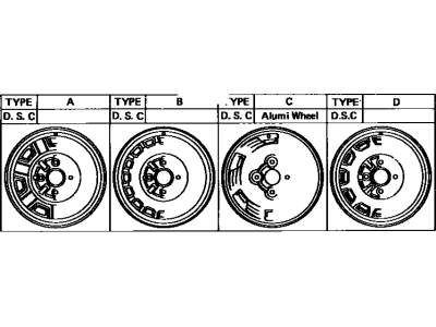 1989 Toyota MR2 Spare Wheel - 42611-12690