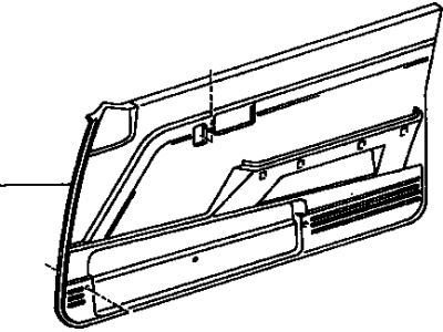 Toyota 67610-1G060-B0 Door Trim Panel
