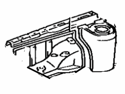 Toyota 53701-01010 Apron Sub-Assembly, Front Fender, Passenger Side