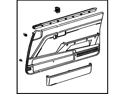 Toyota 67620-02010-R7 Door Trim Panel