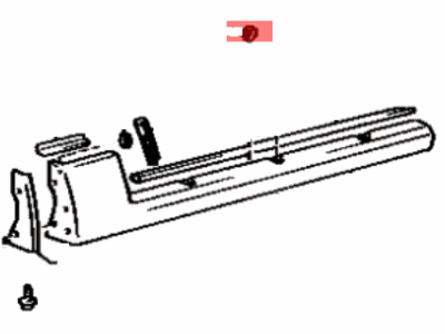 Toyota 75852-20903 Moulding, Rocker Panel, Front Driver Side