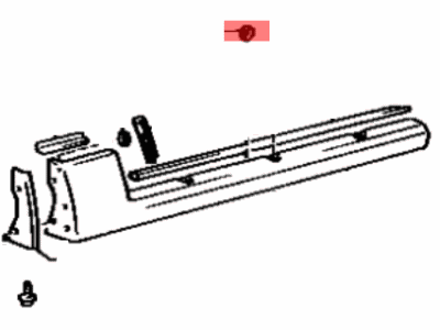 Toyota 75851-20902 Moulding, Rocker Panel, Front Passenger Side
