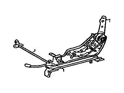 72012-20060 Toyota Adjuster Sub-Assembly, Front Seat, Outer Driver Side Illustration 1 of 1
