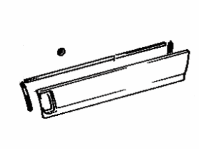 Toyota 75731-20901 Moulding, Front Door, Outside Passenger Side