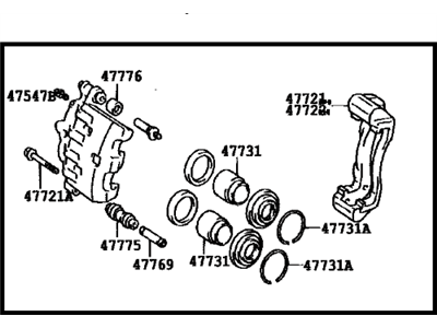 Toyota Celica Brake Caliper - 47730-20240