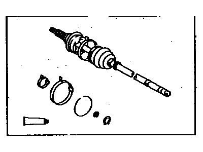 43470-29055 Toyota Shaft Assembly, Front Drive Outboard Joint, Passenger Side Illustration 1 of 1