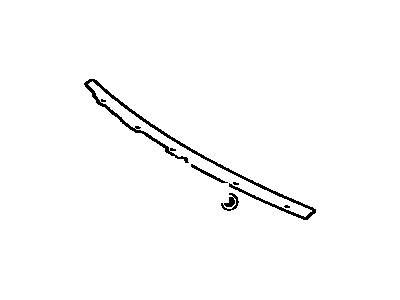 Toyota 75504-89104 Lower Molding, Chrome