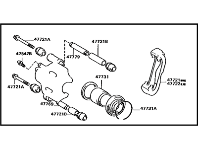 Toyota Celica Brake Caliper - 47750-20230