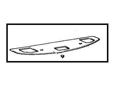 Toyota 64330-20710-B0 Package Tray Trim