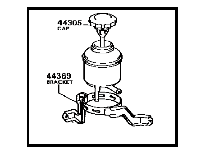 Toyota Celica Power Steering Reservoir - 44360-20090