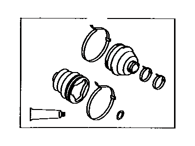 Toyota 04438-20010 Boot Kit,  Front Drive Shaft
