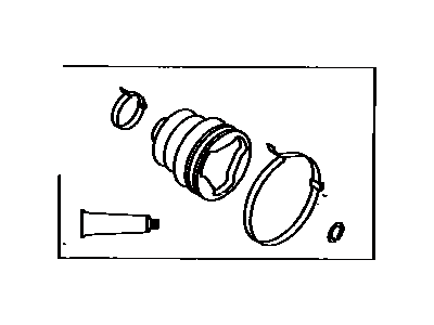 Toyota 04438-20040 Boot Kit,  Front Drive Shaft Inboard Joint