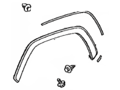 Toyota 75601-42170-C0 Moulding Sub-Assy,  Front Fender,  RH