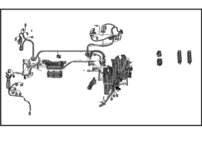 Toyota 82111-47320 Wire,  Engine Room Main