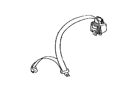 Toyota 73350-47010-B0 Belt Assembly, Rear Seat, Outer Center
