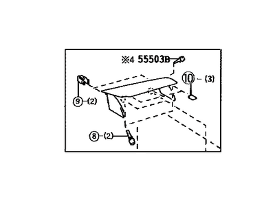 Toyota 55511-47020-E0 Door,  Glove Compartment