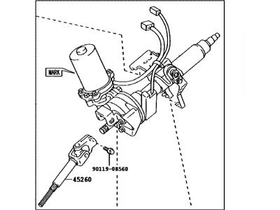 Toyota 45200-47062 Post Assembly, Steering