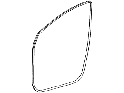 Toyota 62312-47020-A0 Weatherstrip,  Front Door Opening Trim,  LH