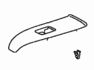 Toyota 74272-47050 Panel,  Rear Door Armrest Base,  Upper LH
