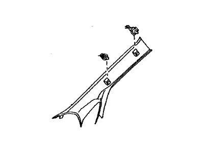 Toyota 62220-47020-A1 Garnish, Front Pillar, Driver Side
