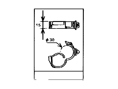 Toyota 82711-3F040 Clamp, Wiring Harness
