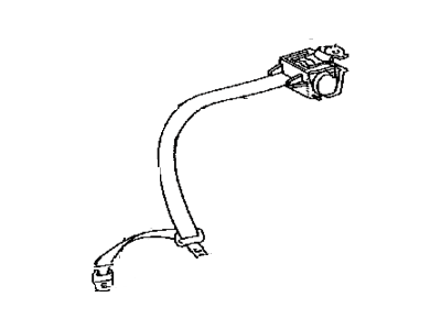Toyota 73360-47040-A0 Belt Assembly, Rear Seat 3 Point Type, Outer Passenger Side